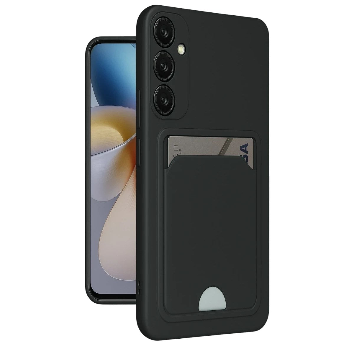 Mey İthalat® Samsung Galaxy M15 Kelvin Kartvizitli Silikon - Siyah