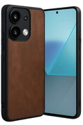 Mey İthalat® Redmi Note 13 Pro 4G Kılıf Aras Deri Kapak - Taba