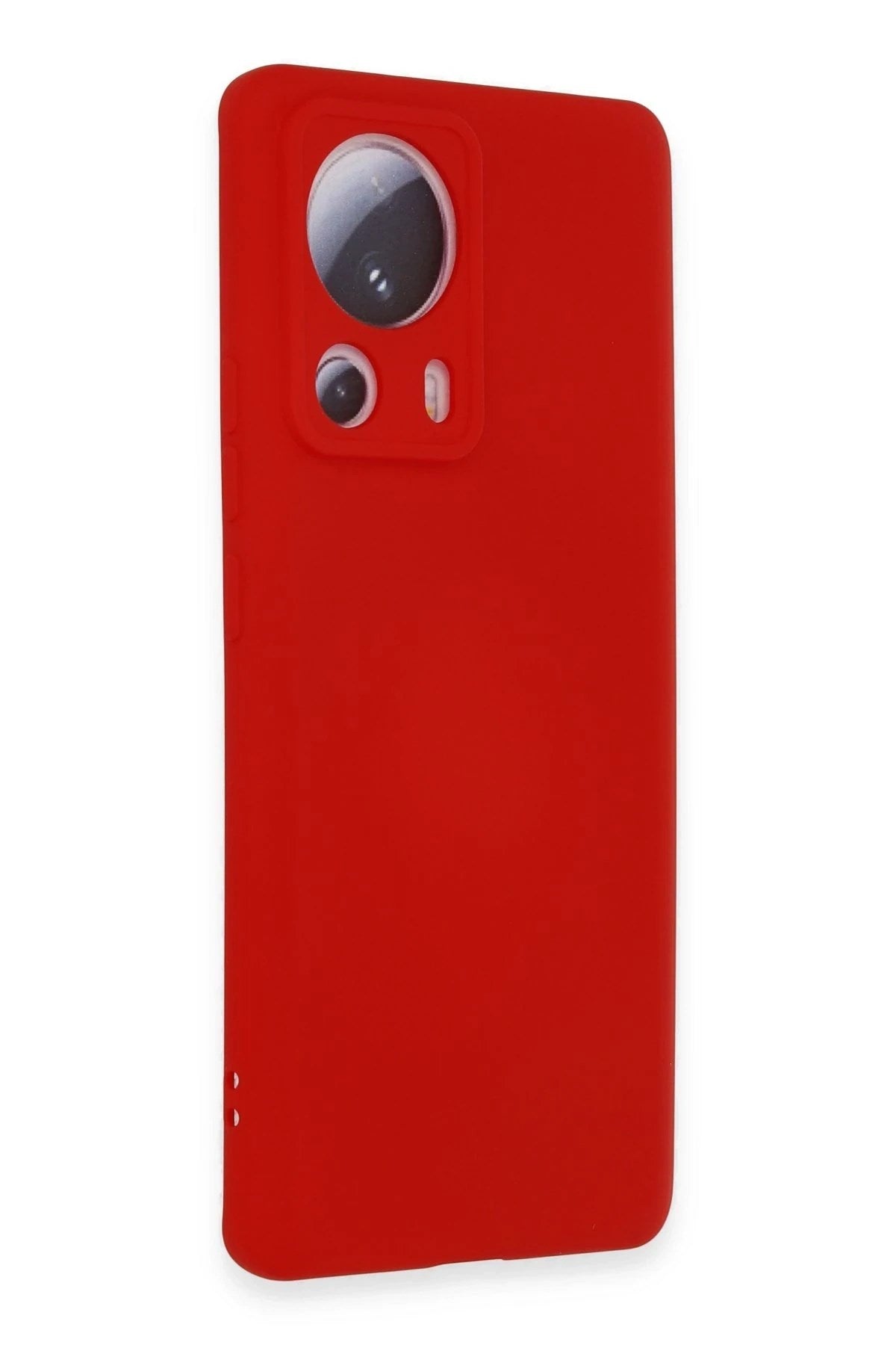 Mey İthalat® Mi 13 Lite Kılıf Nano içi Kadife Silikon - Kırmızı