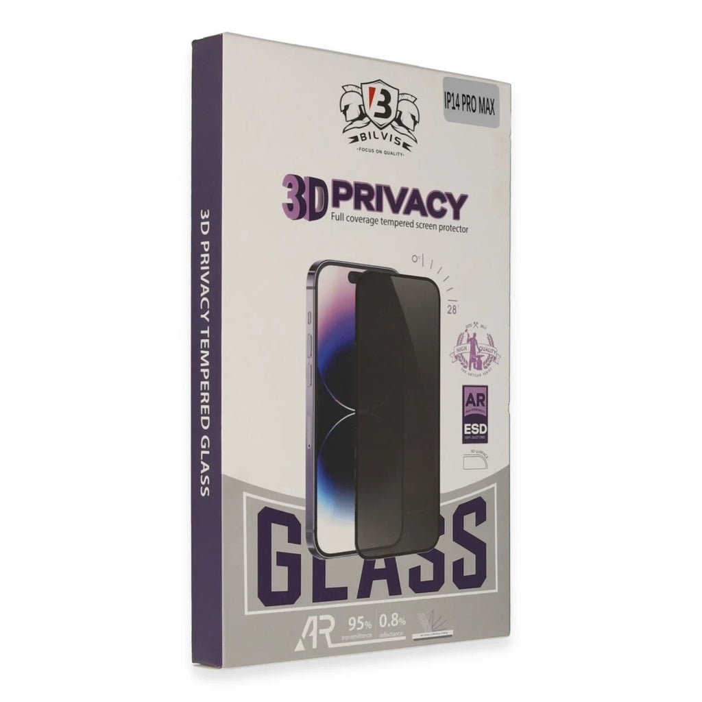 Mey İthalat® iPhone 12 Pro Max Bilvis 3D Hayalet Cam Ekran Koruyucu