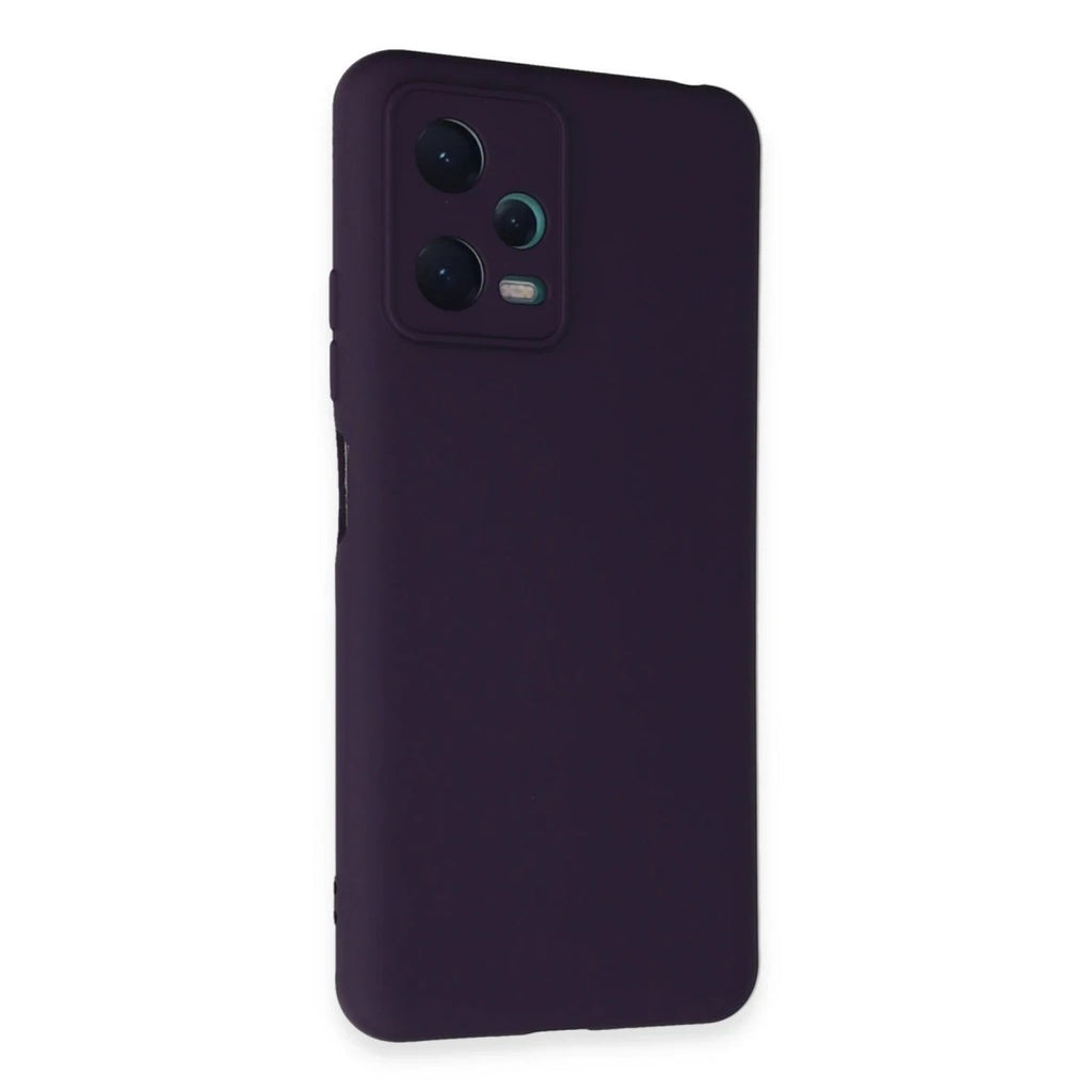 Mey İthalat® Redmi Note 12 5G Kılıf Nano içi Kadife Silikon - Mor