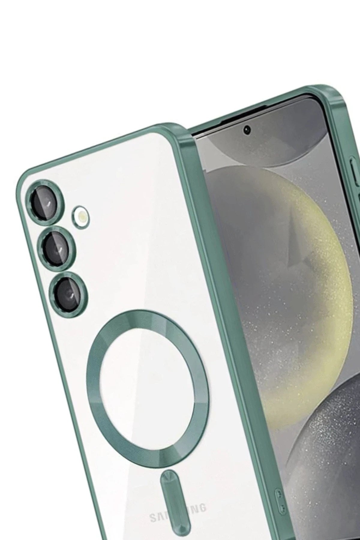Mey İthalat® Samsung Galaxy A15 4G Kross Magneticsafe Kapak - Koyu Yeşil