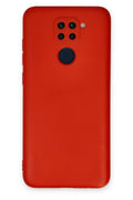 Mey İthalat® Redmi Note 9 Kılıf Nano içi Kadife Silikon - Kırmızı