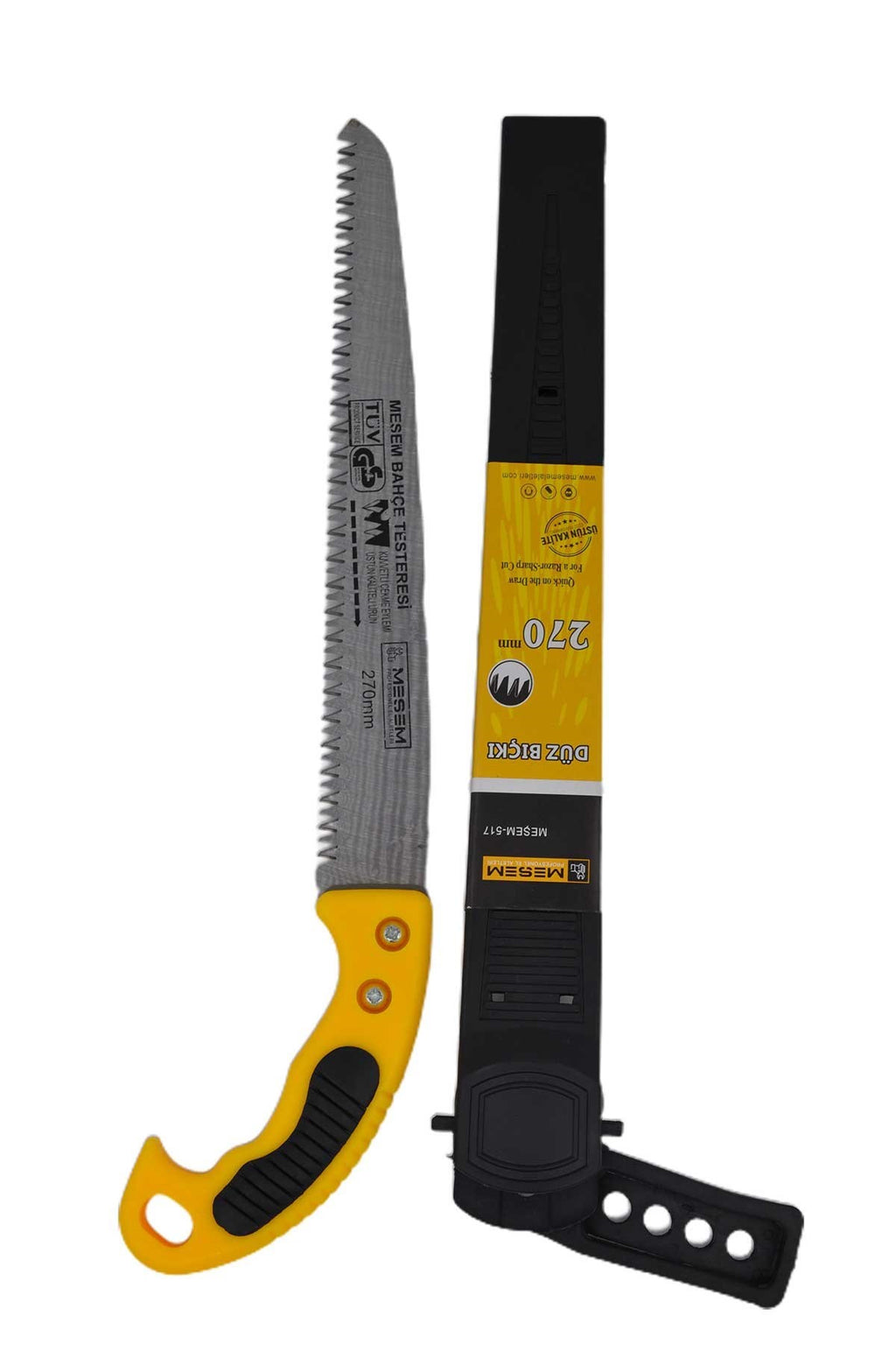 270 mm Düz Bıçaklı Testere Bıçkı Kılıflı Budama Bahçe Testeresi