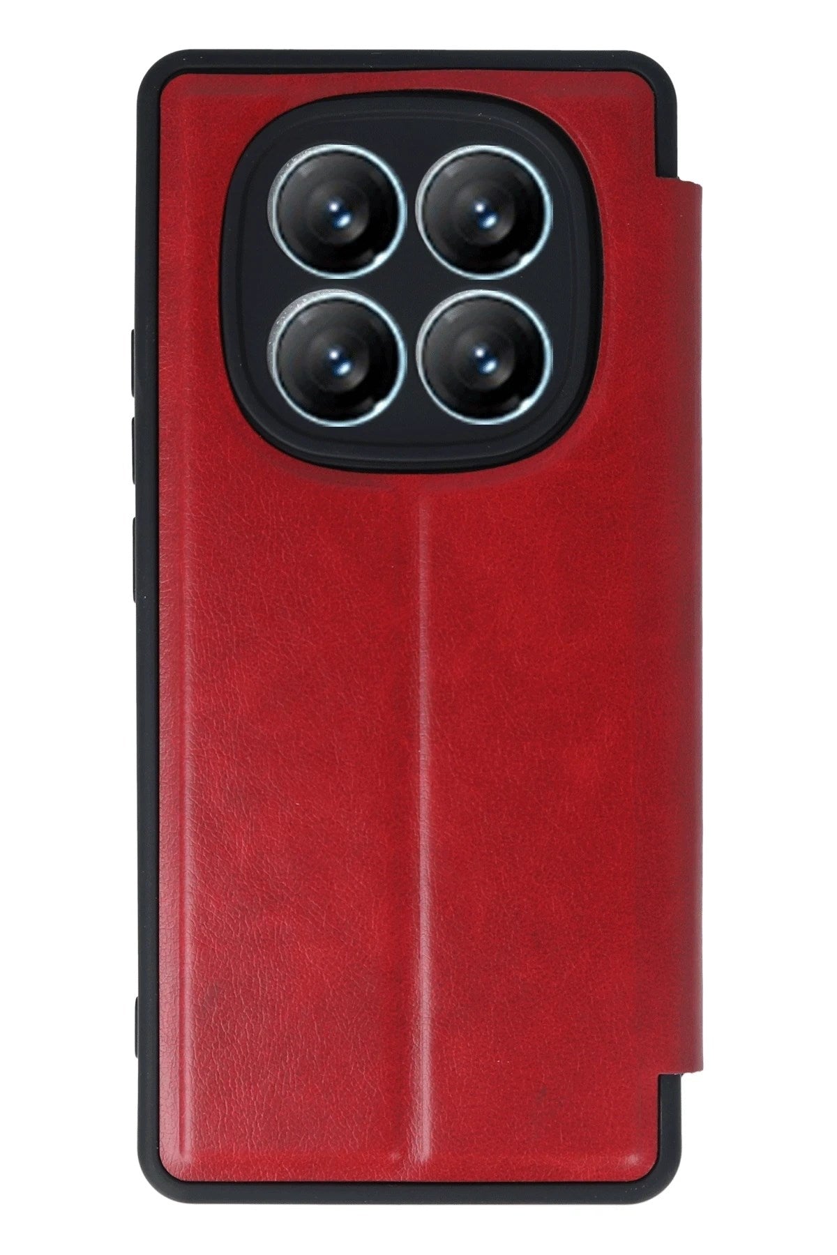 Mey İthalat® Redmi Note 14 Pro 4G Kılıf Flip Cover - Kırmızı