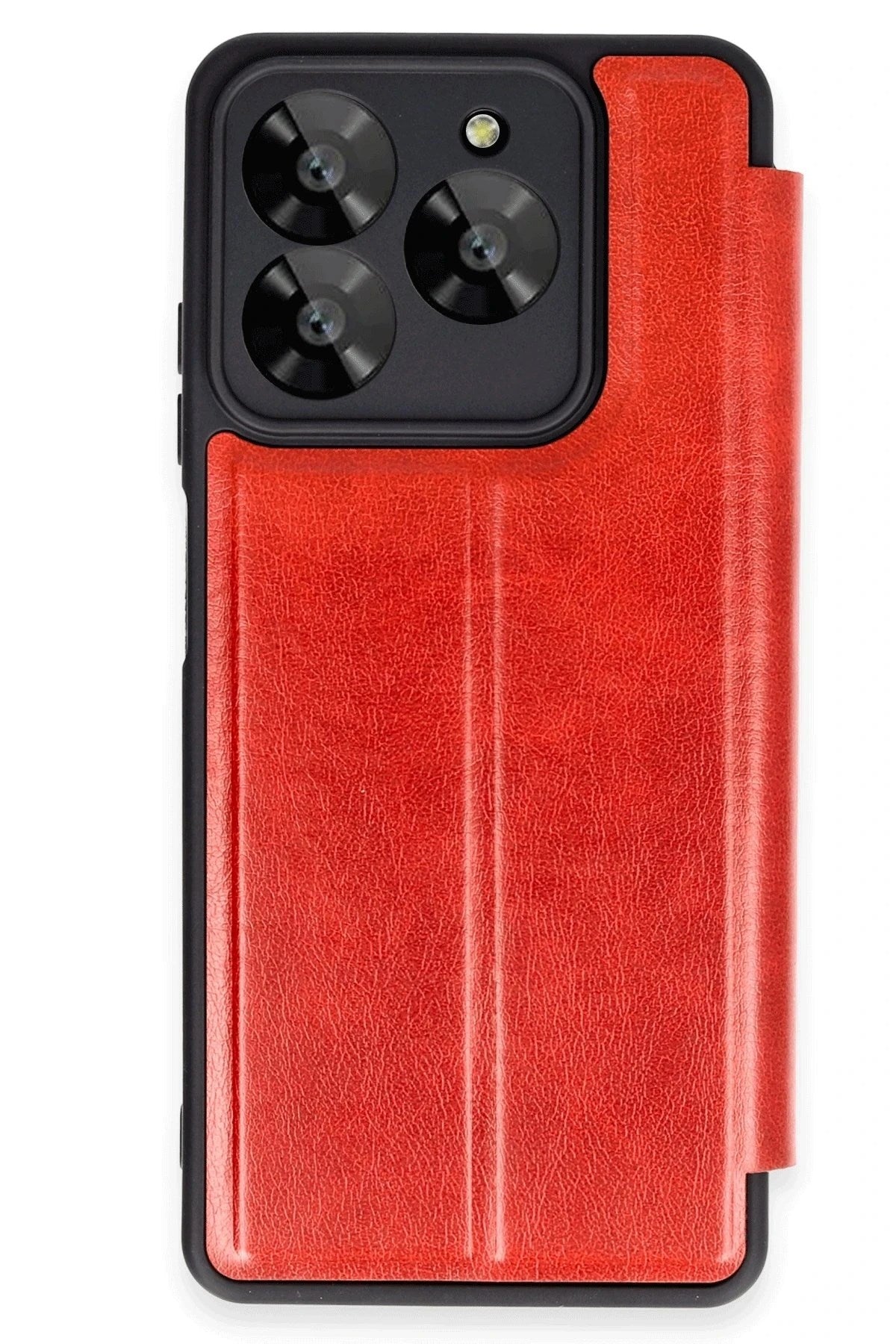 Mey İthalat® General Mobile Era 50 Kılıf Flip Cover - Kırmızı