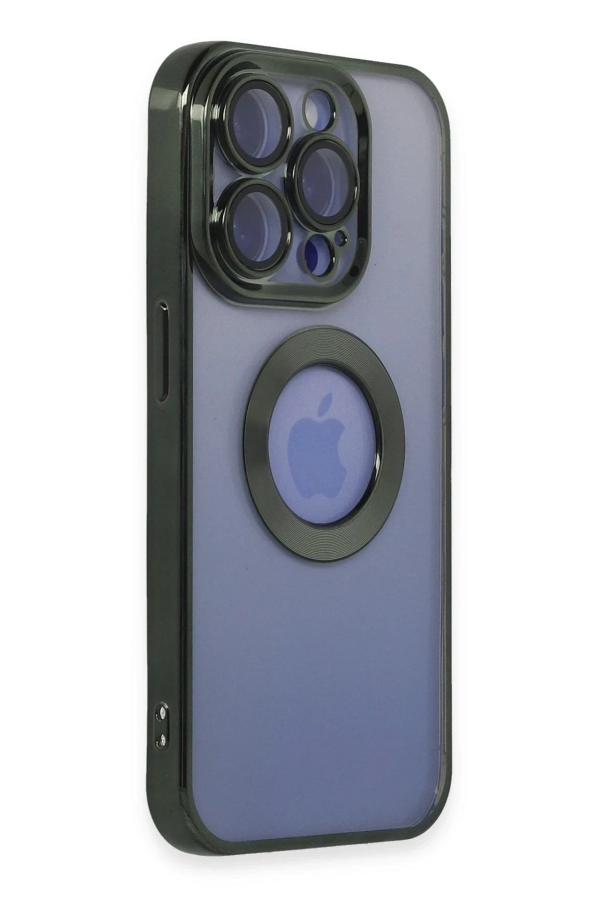 Mey İthalat® iPhone 15 Pro Max Kılıf Slot Silikon - Köknar Yeşili