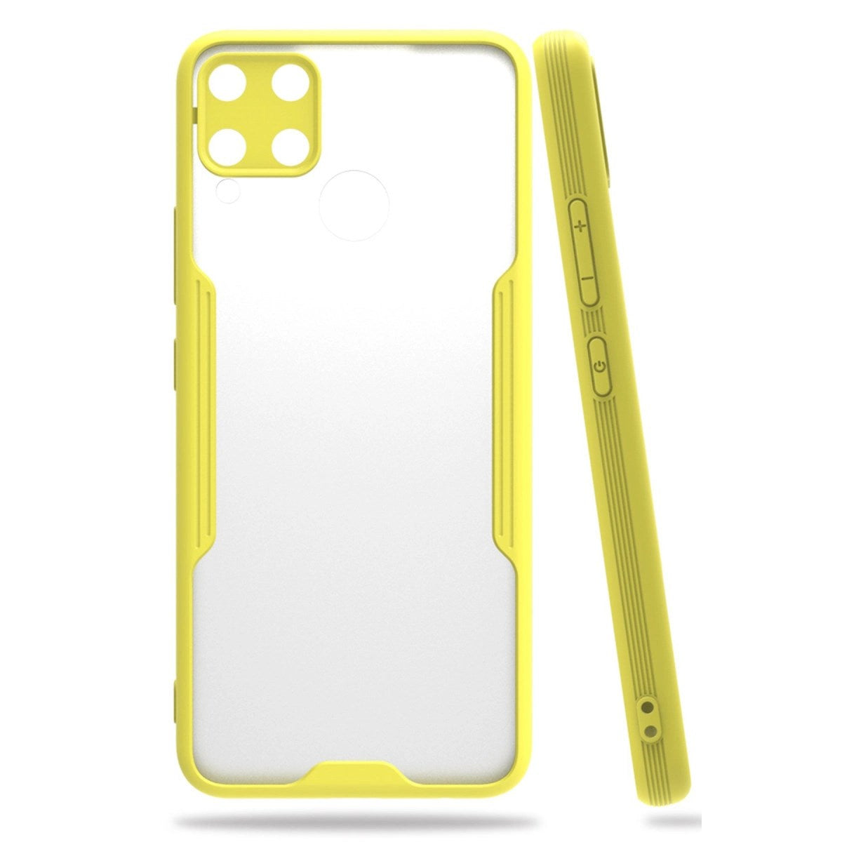 Mey İthalat® Realme C15 Kılıf Platin Silikon - Sarı