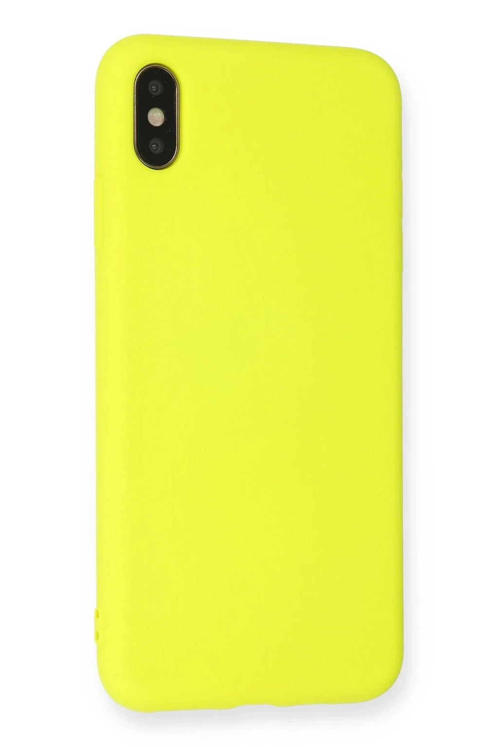 Mey İthalat® iPhone X Kılıf Nano içi Kadife Silikon - Sarı