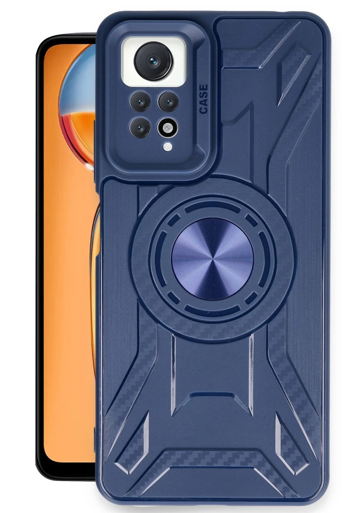 Mey İthalat® Redmi Note 12 Pro 4G Kılıf Lincoln Silikon - Lacivert