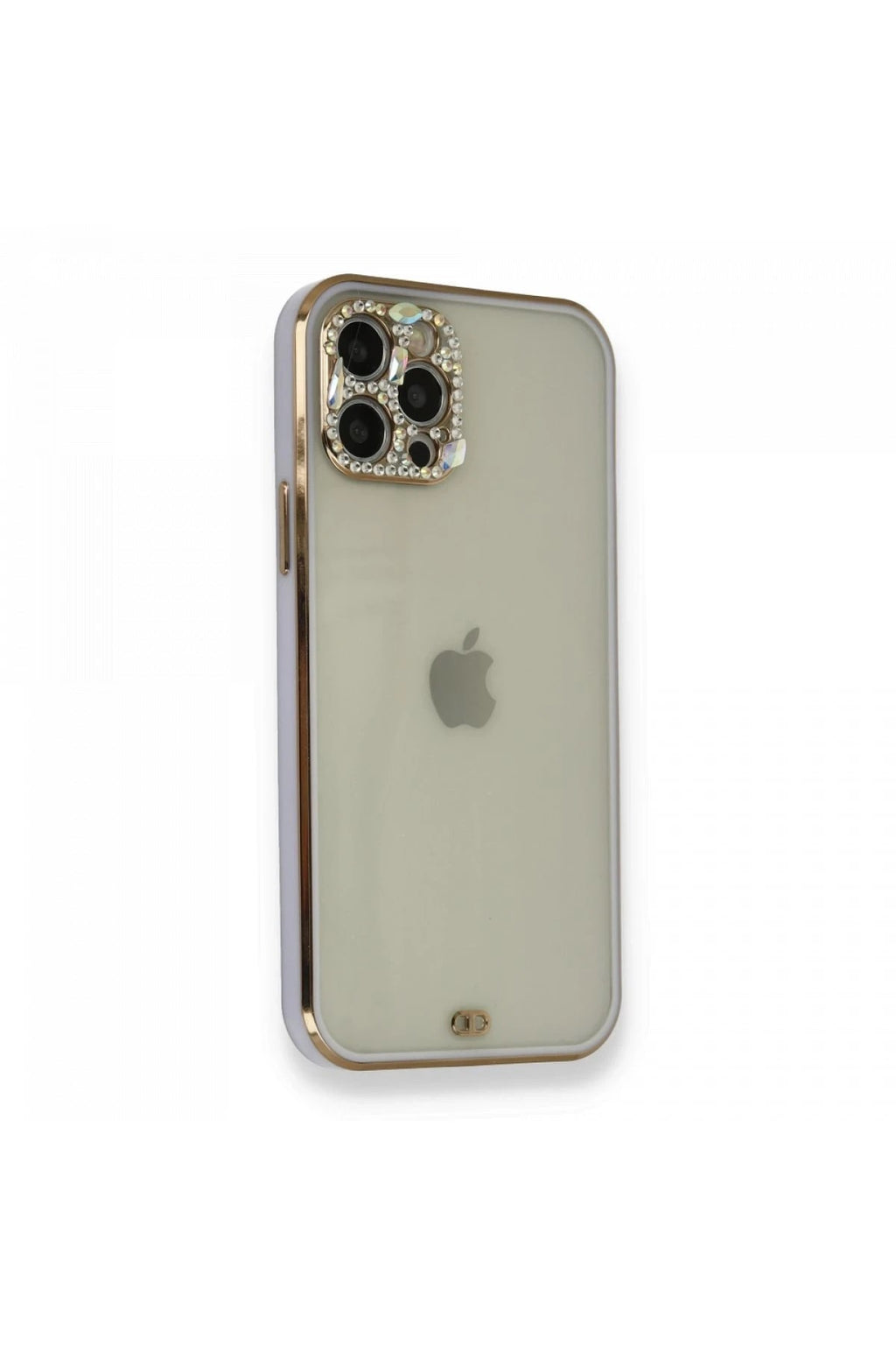 Mey İthalat® iPhone 12 Pro Kılıf Liva Taşlı Silikon - Mor