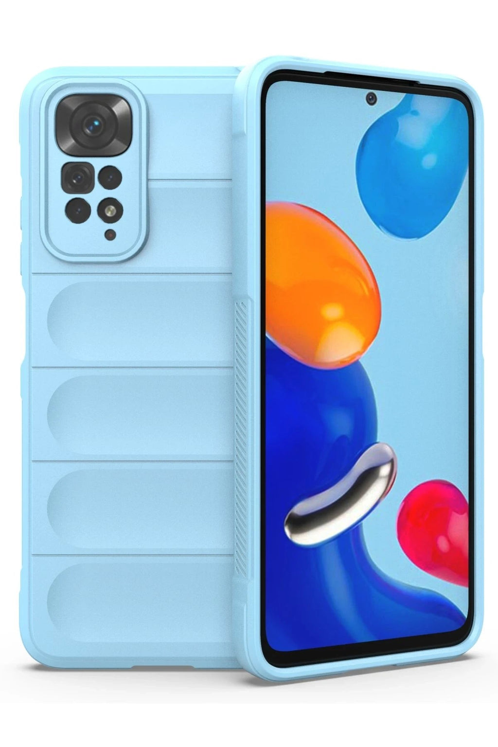 Mey İthalat® Redmi Note 11 Kılıf Optimum Silikon - Sky Blue