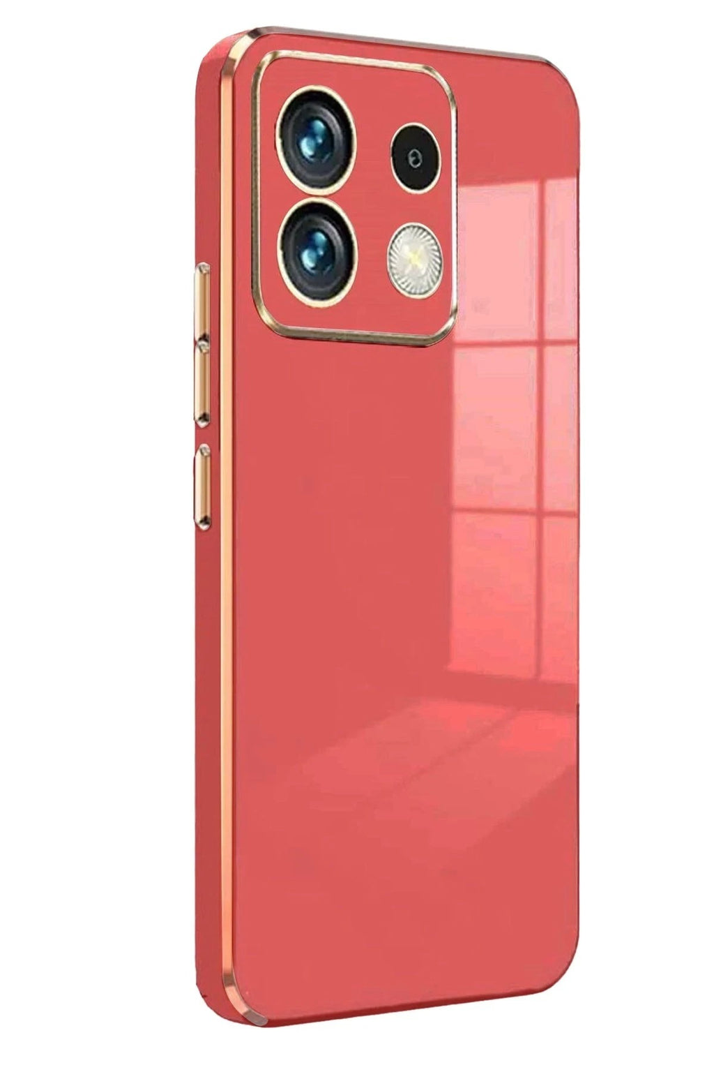 Mey İthalat® Poco M6 Pro 4G Kılıf Volet Silikon - Kırmızı