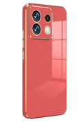 Mey İthalat® Poco M6 Pro 4G Kılıf Volet Silikon - Kırmızı