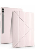Mey İthalat® Samsung Galaxy X610 Tab S9 FE Plus 12.4 Kılıf Kalemlikli Mars Tablet Kılıfı - Rose Gold