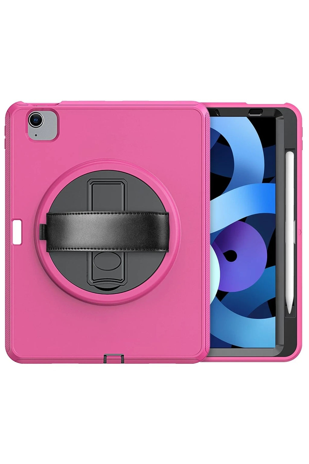 Mey İthalat® iPad 2022 10.9 (10.nesil) Kılıf Hand Strap Tablet Kılıfı - Pembe