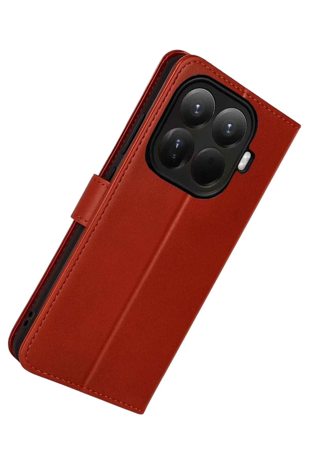 Mey İthalat® Mi 15T Pro Trend S Plus Kapaklı Kılıf - Kırmızı