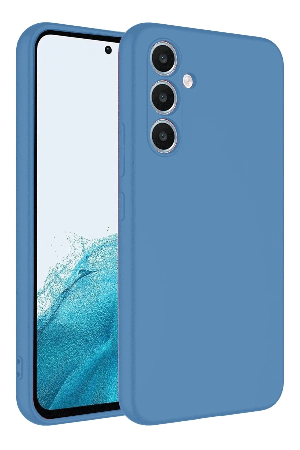 Mey İthalat® Samsung Galaxy A16 5G Kılıf First Silikon - Mavi