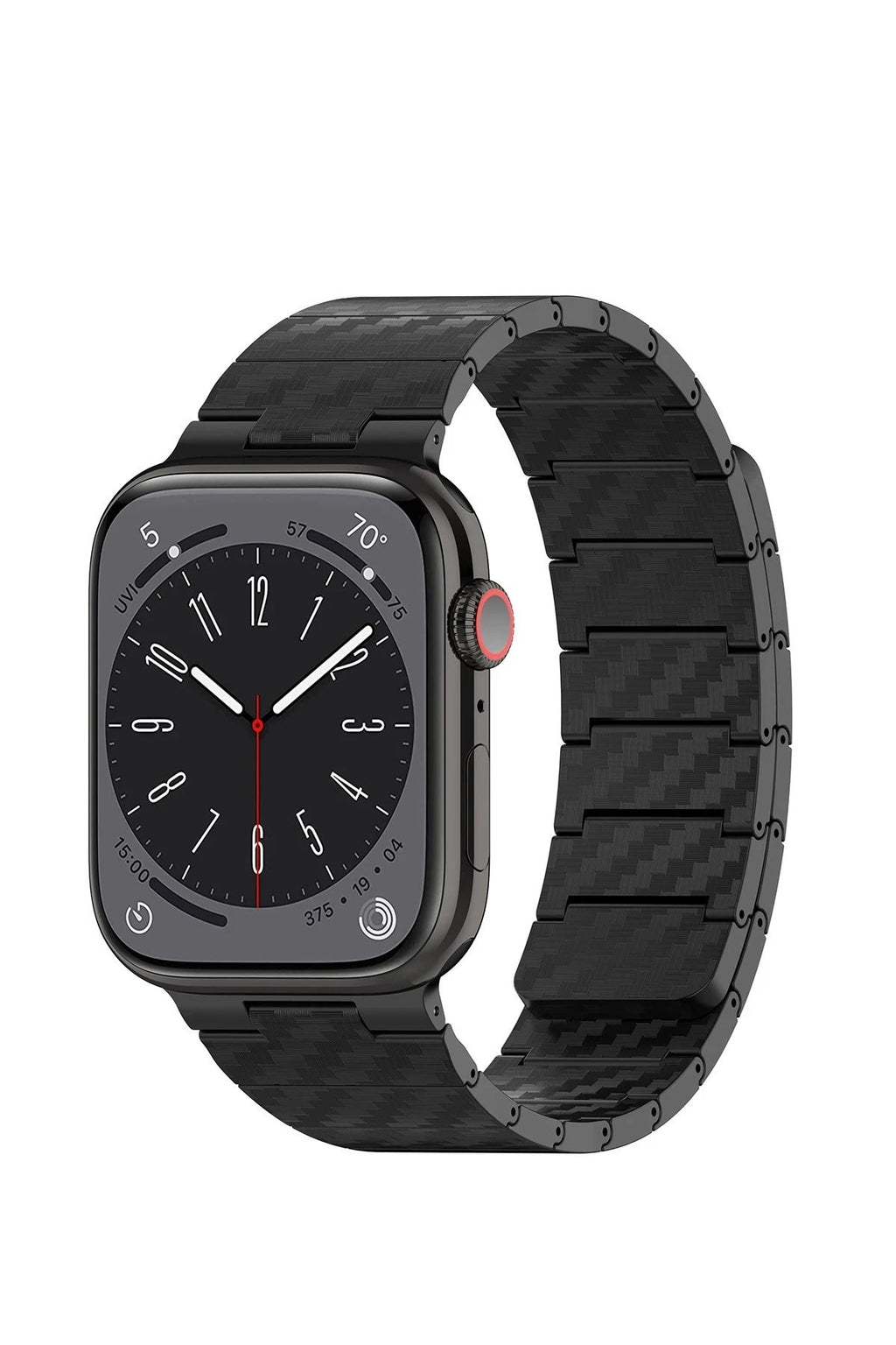 Mey İthalat® Watch 45mm Carbon Steel Kordon - Siyah