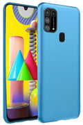 Mey İthalat® Samsung Galaxy M31 Kılıf Nano içi Kadife Silikon - Mavi