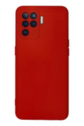 Mey İthalat® Reno 5 Lite Kılıf Nano içi Kadife Silikon - Kırmızı