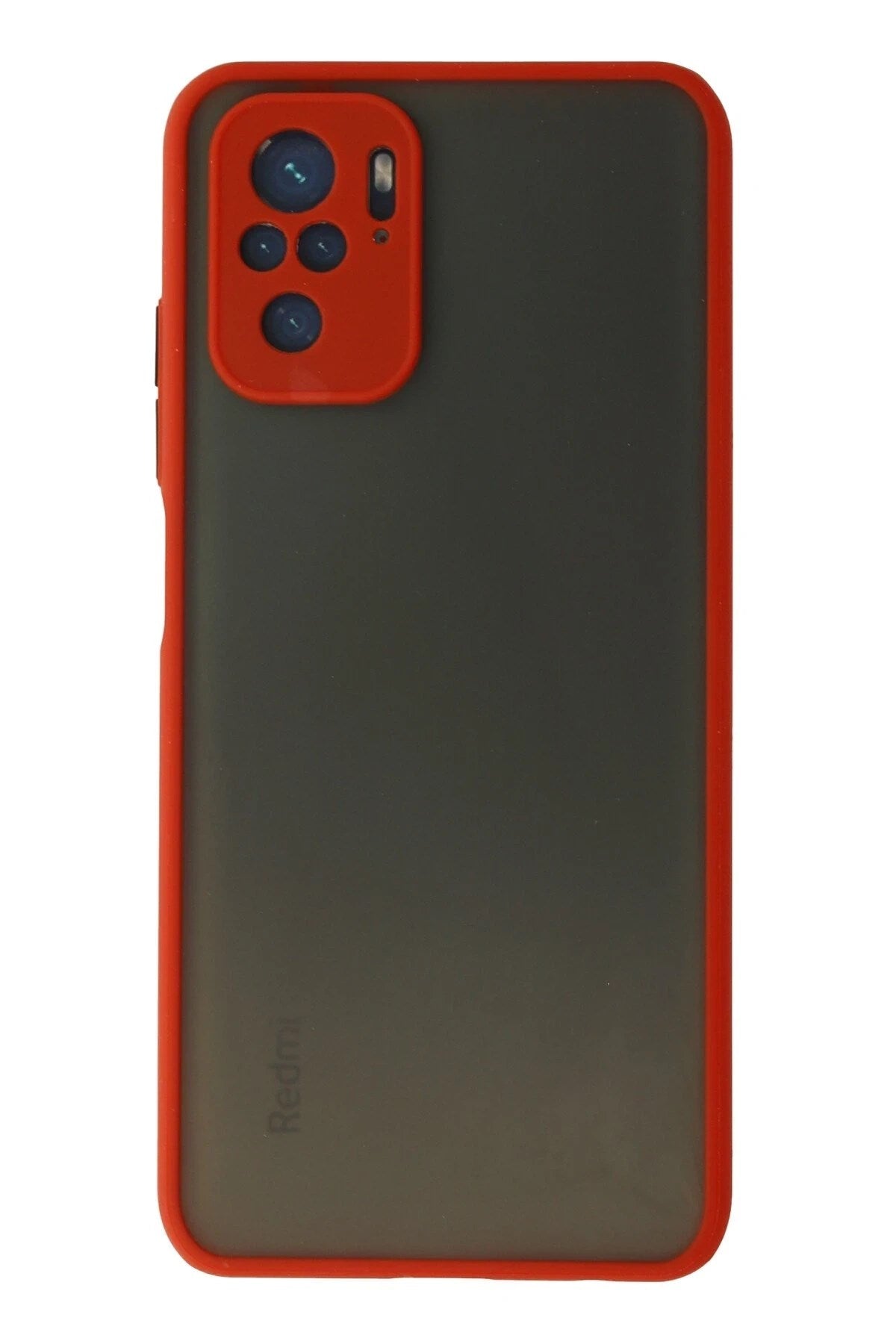 Mey İthalat® Redmi Note 10 Kılıf Montreal Silikon Kapak - Kırmızı