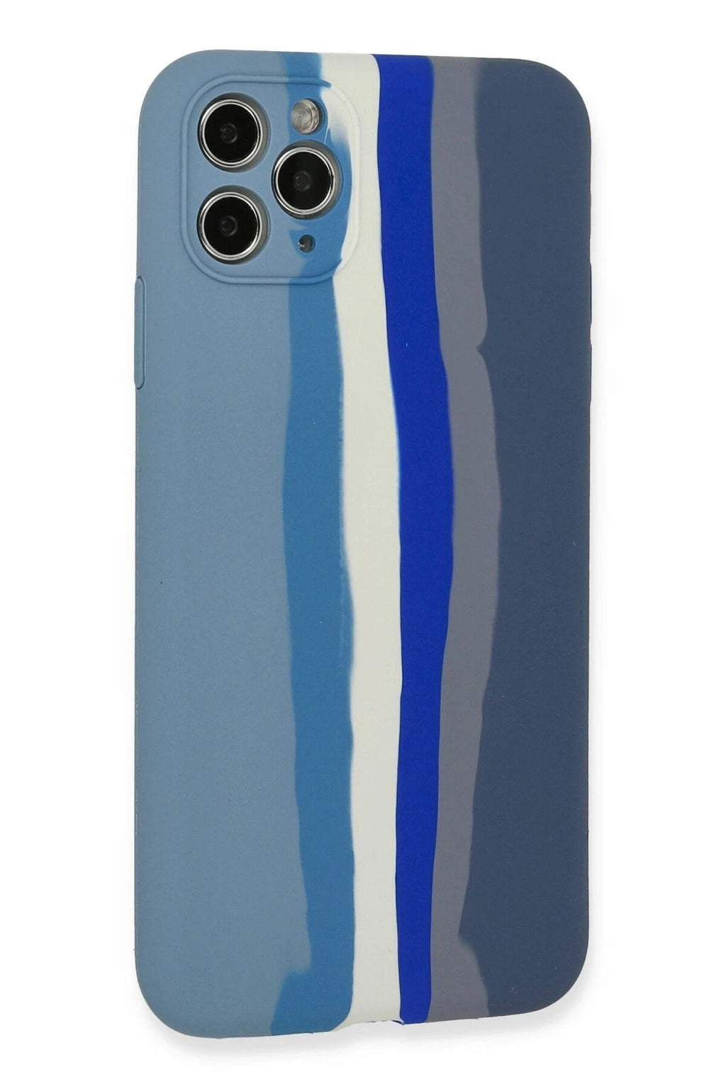 Mey İthalat® iPhone 11 Pro Kılıf Ebruli Lansman Silikon - Mavi-Gri