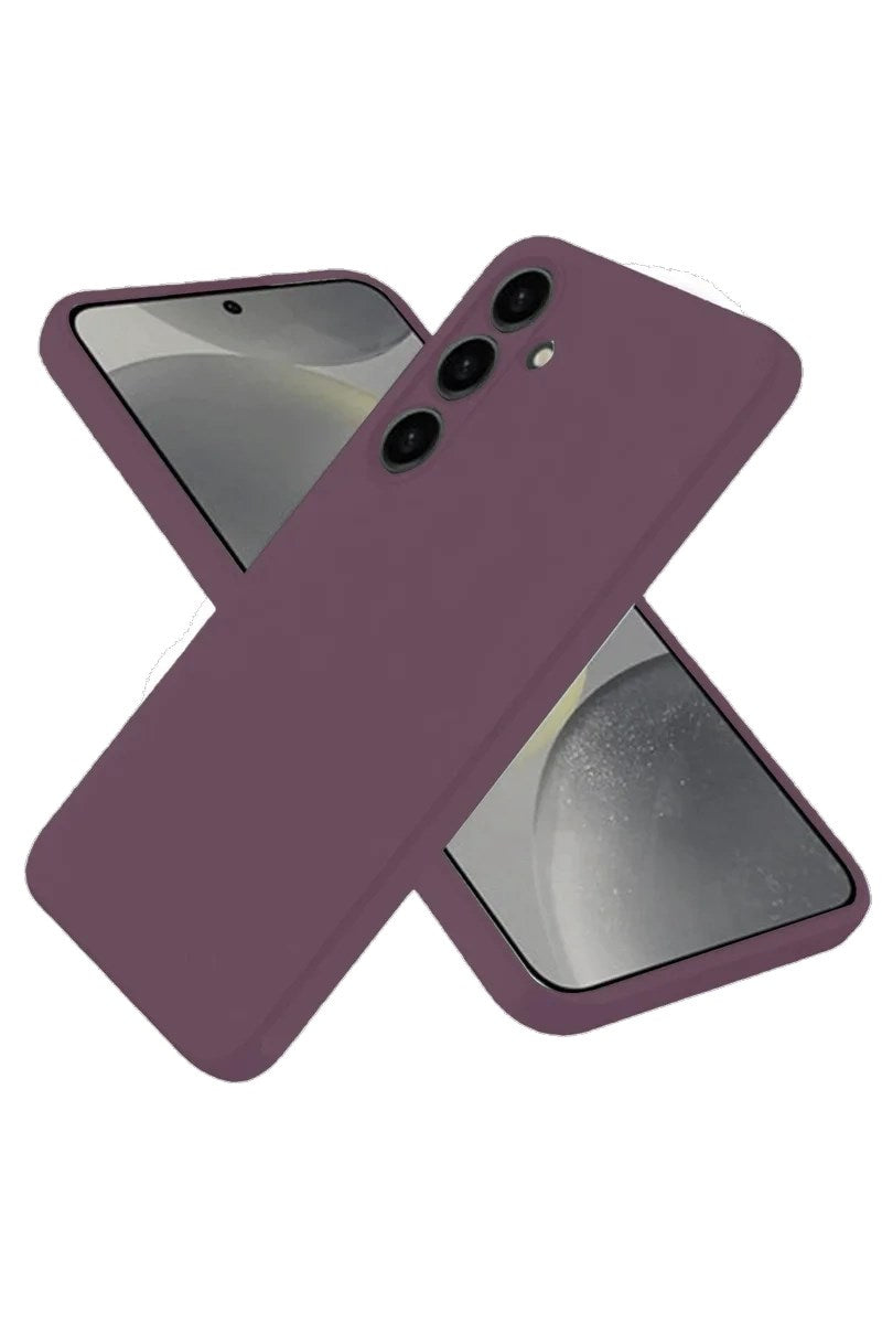 Mey İthalat® Samsung Galaxy A06 Kılıf First Silikon - Mürdüm