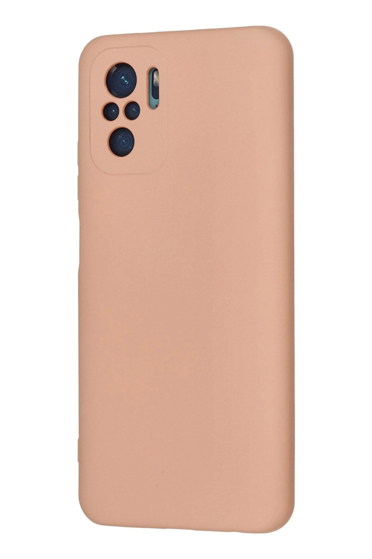 Mey İthalat® Redmi Note 10 Kılıf Nano içi Kadife Silikon - Pudra