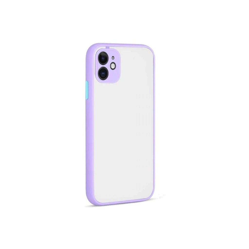 Mey İthalat® iPhone 12 Kılıf Montreal Silikon Kapak - Mor