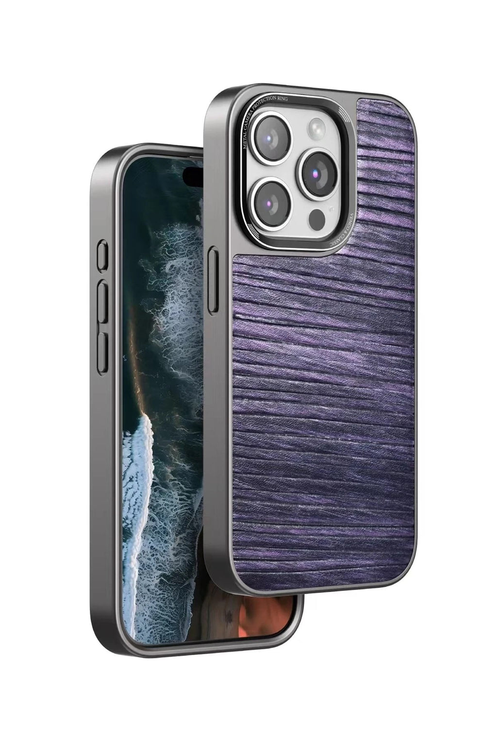 Mey İthalat® iPhone 15 Pro Wave Kapak - Derin Mor