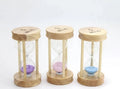 Ahşap Kumsaati 5 Dakika - 14x7 cm Dekoratif Doğal Ahşap Zaman Ölçer No:5