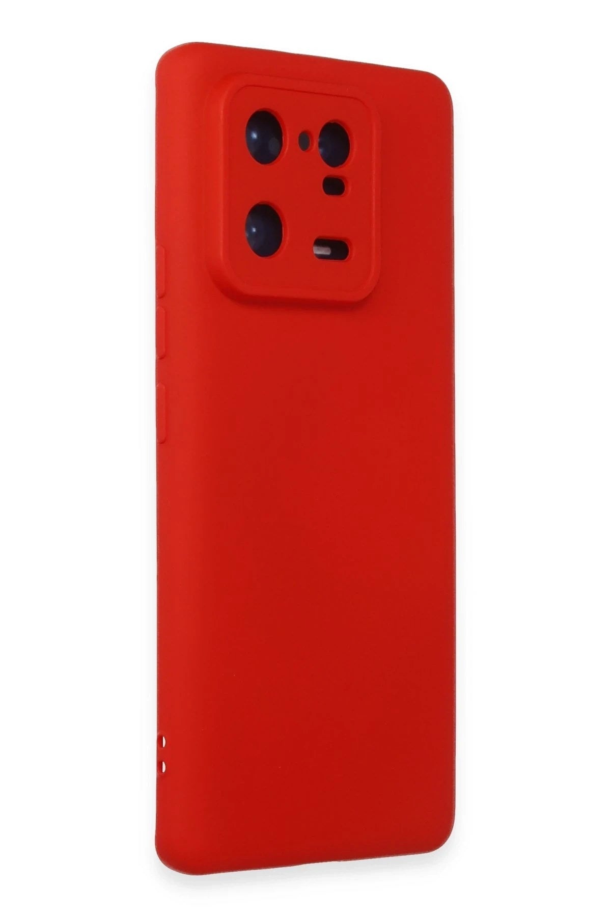 Mey İthalat® Mi 13 Pro Kılıf Nano içi Kadife Silikon - Kırmızı