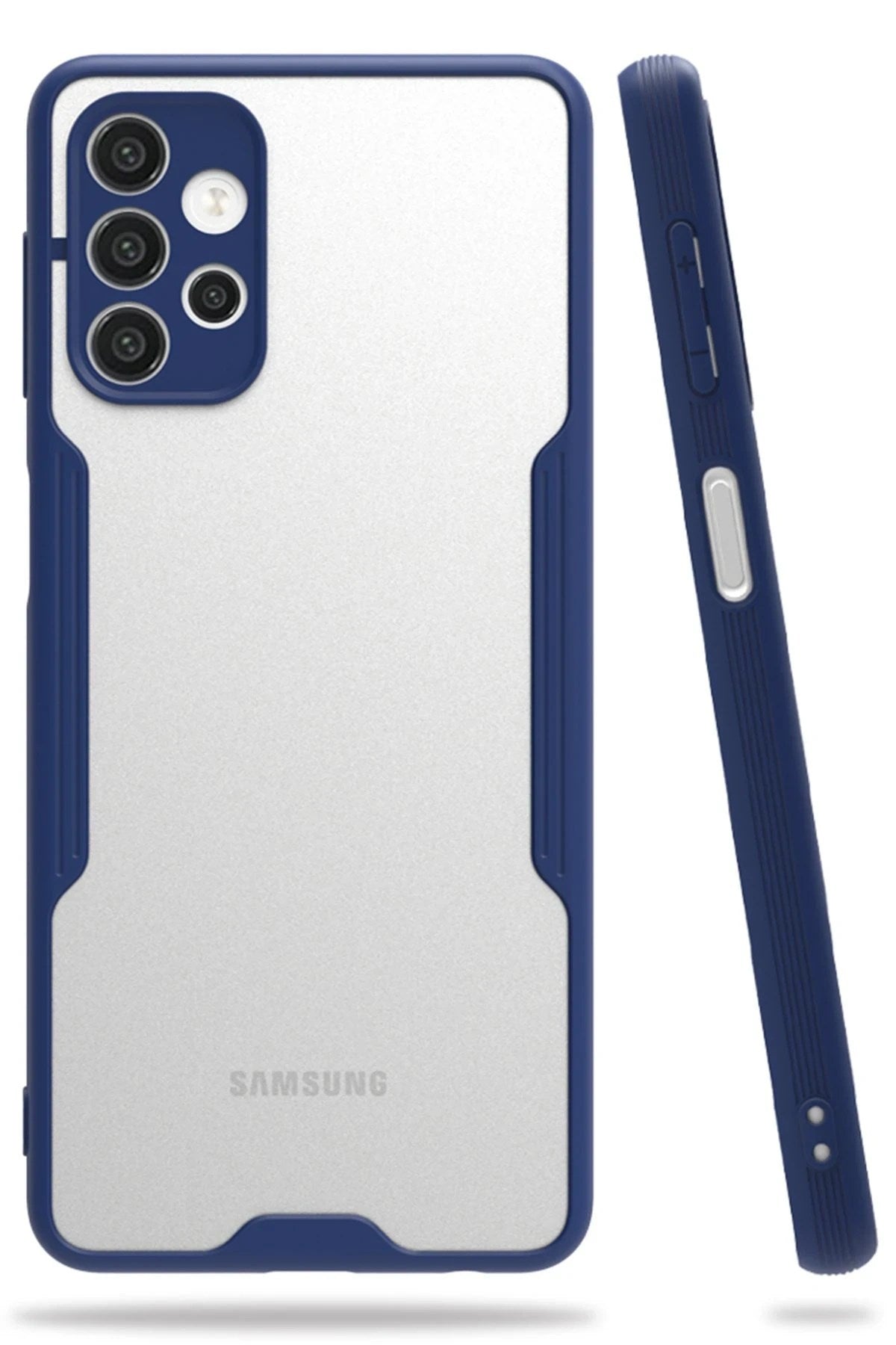 Mey İthalat® Samsung Galaxy A72 Kılıf Platin Silikon - Lacivert