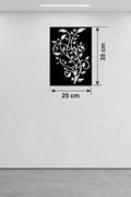 Mey İthalat® Sarmaşık Dalı Tasarım Ahşap Duvar Tablosu - 25x35 cm Lazer Kesim Dekoratif Pano