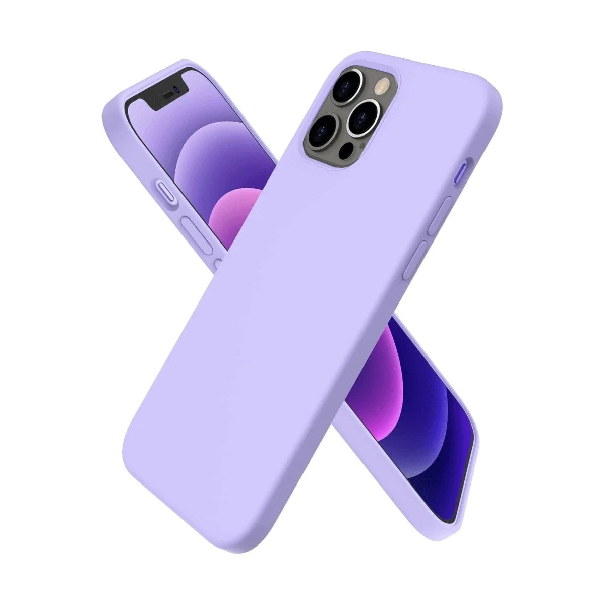 Mey İthalat® iPhone 12 Pro Max Kılıf First Silikon - Lila