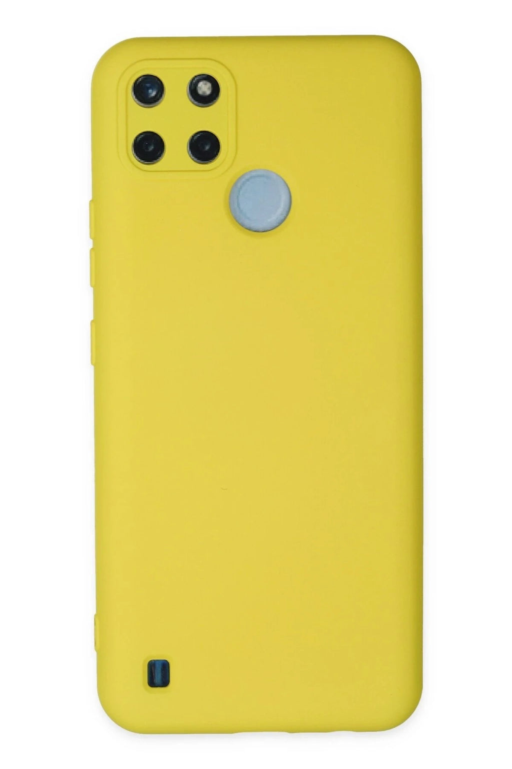 Mey İthalat® Realme C25Y Kılıf Nano içi Kadife Silikon - Sarı