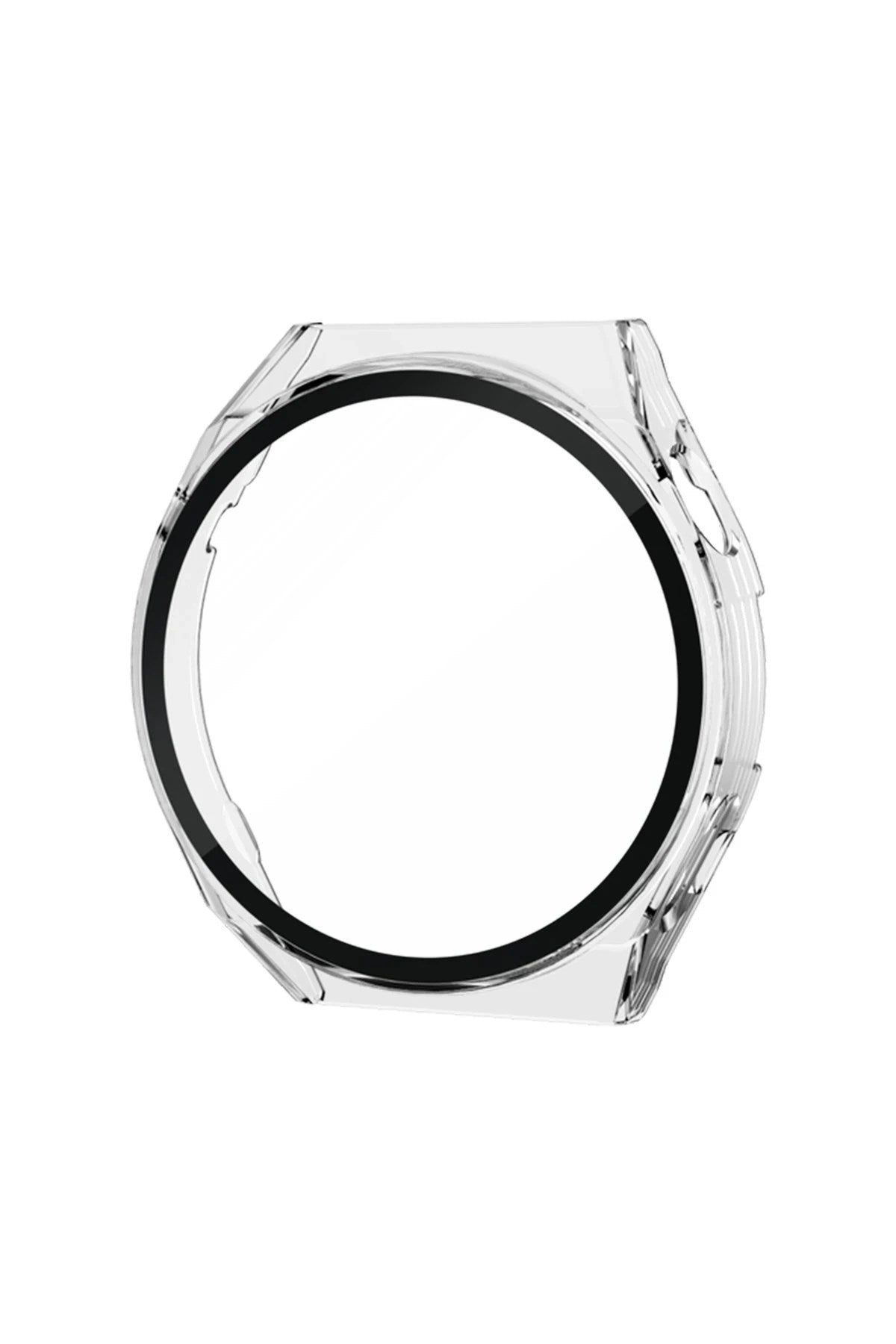 Mey İthalat® Huawei Watch GT2 42mm Dota Camlı Kasa Ekran Koruyucu - Şeffaf