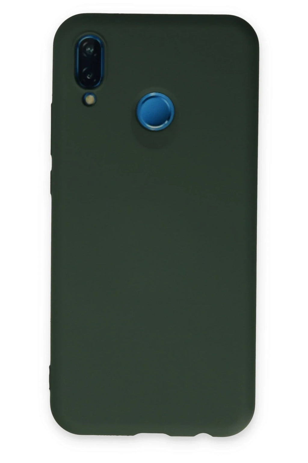 Mey İthalat® Huawei P20 Lite Kılıf Nano içi Kadife Silikon - Koyu Yeşil