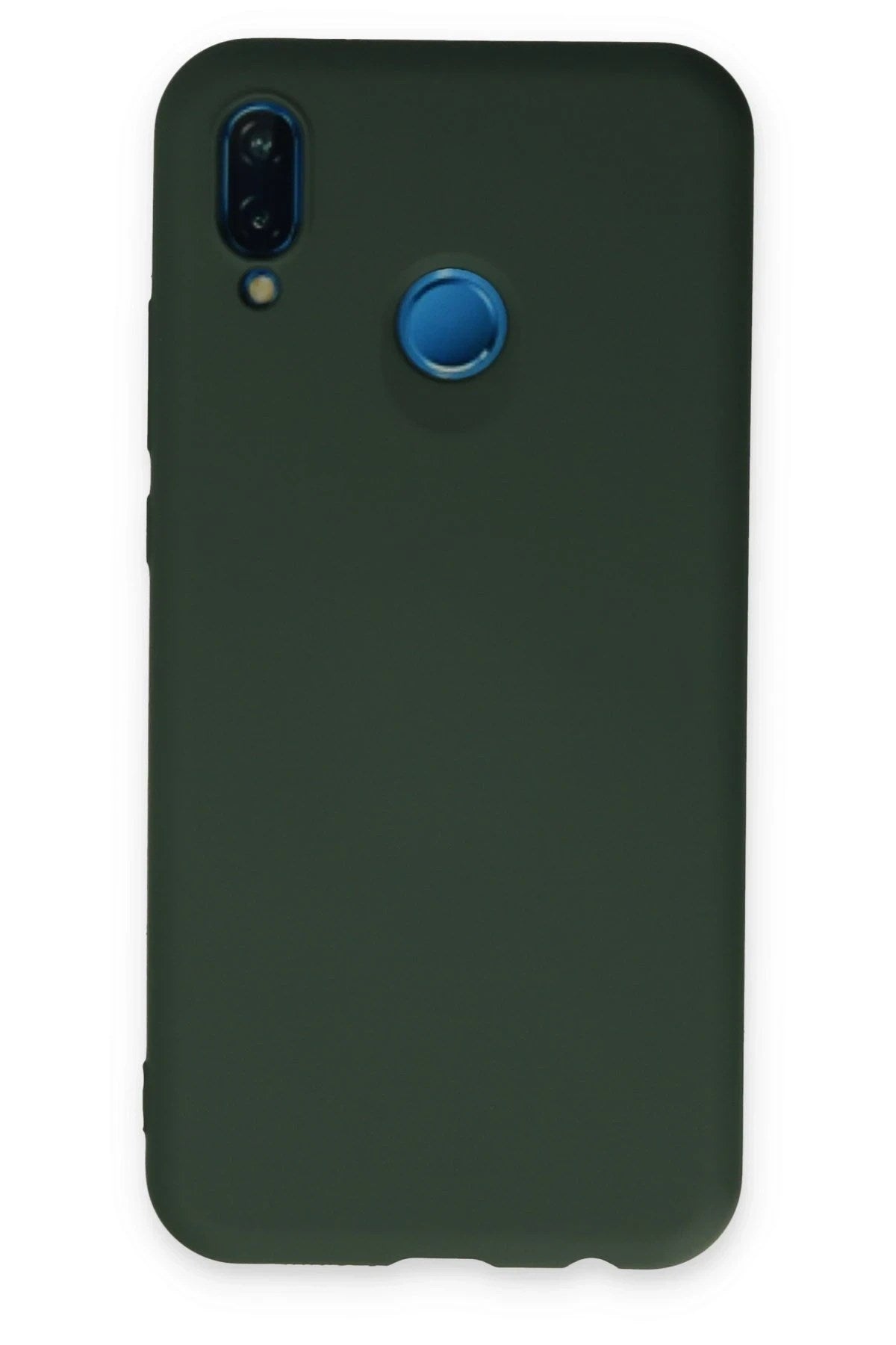 Mey İthalat® Huawei P20 Lite Kılıf Nano içi Kadife Silikon - Koyu Yeşil