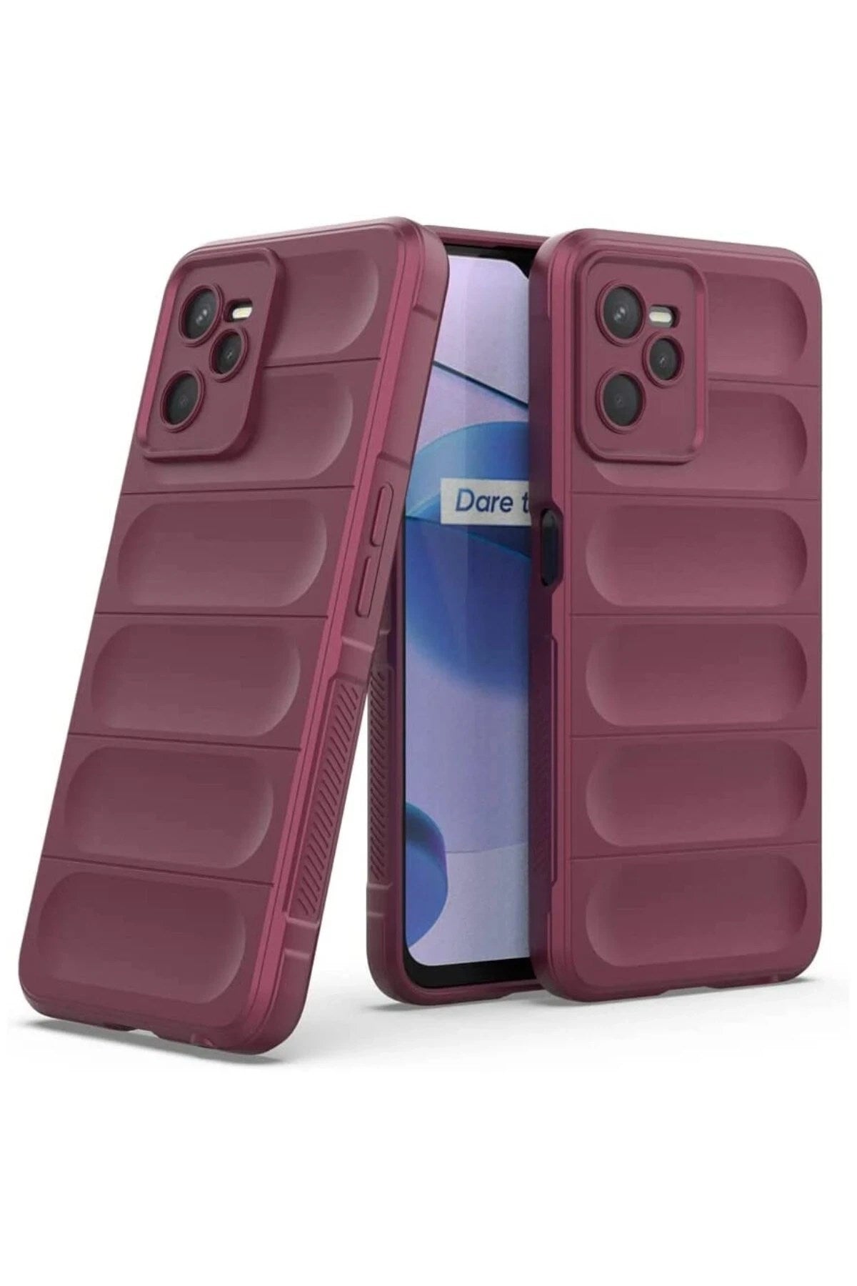 Mey İthalat® Realme C35 Kılıf Optimum Silikon - Bordo