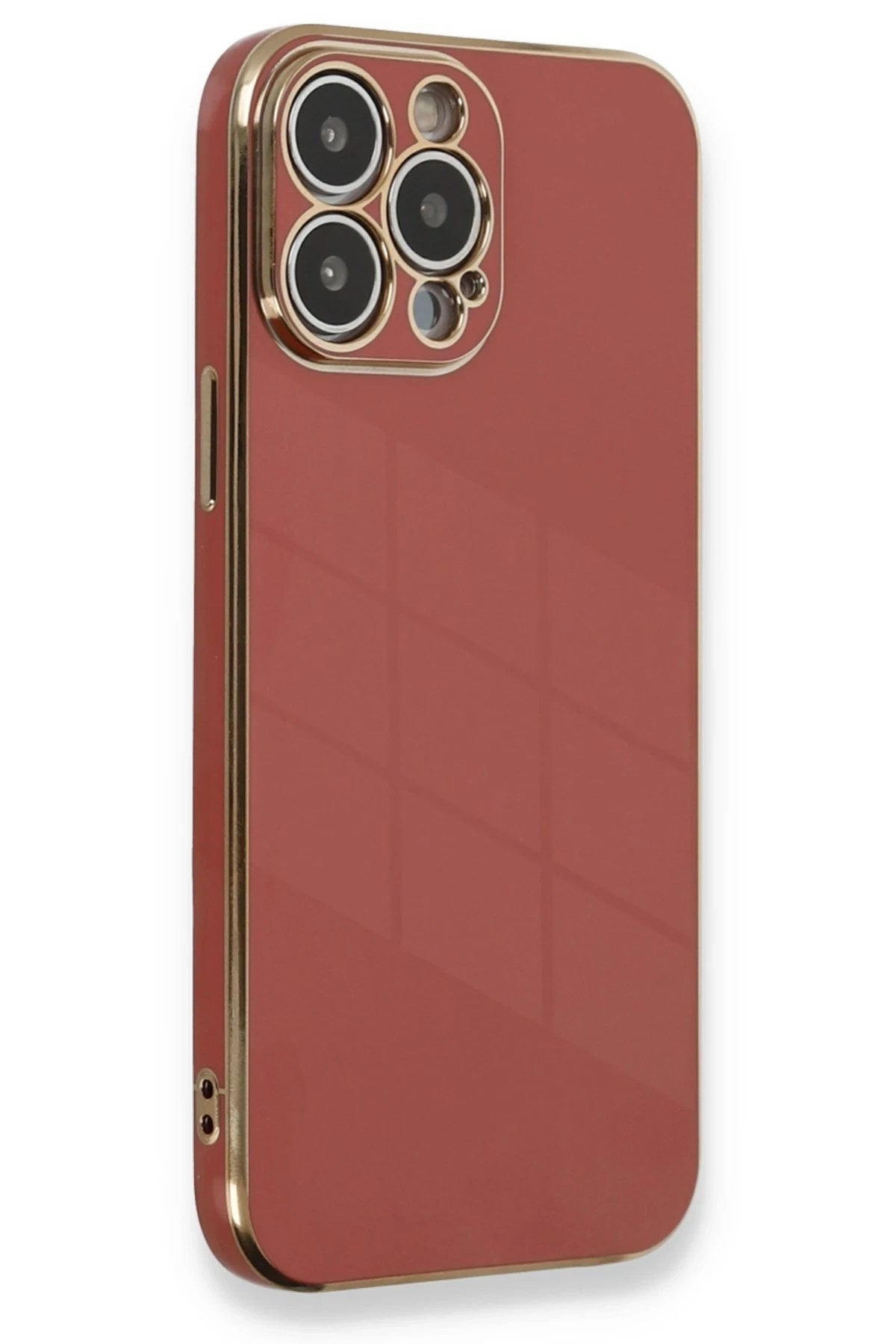 Mey İthalat® iPhone 13 Pro Kılıf Volet Silikon - Kırmızı