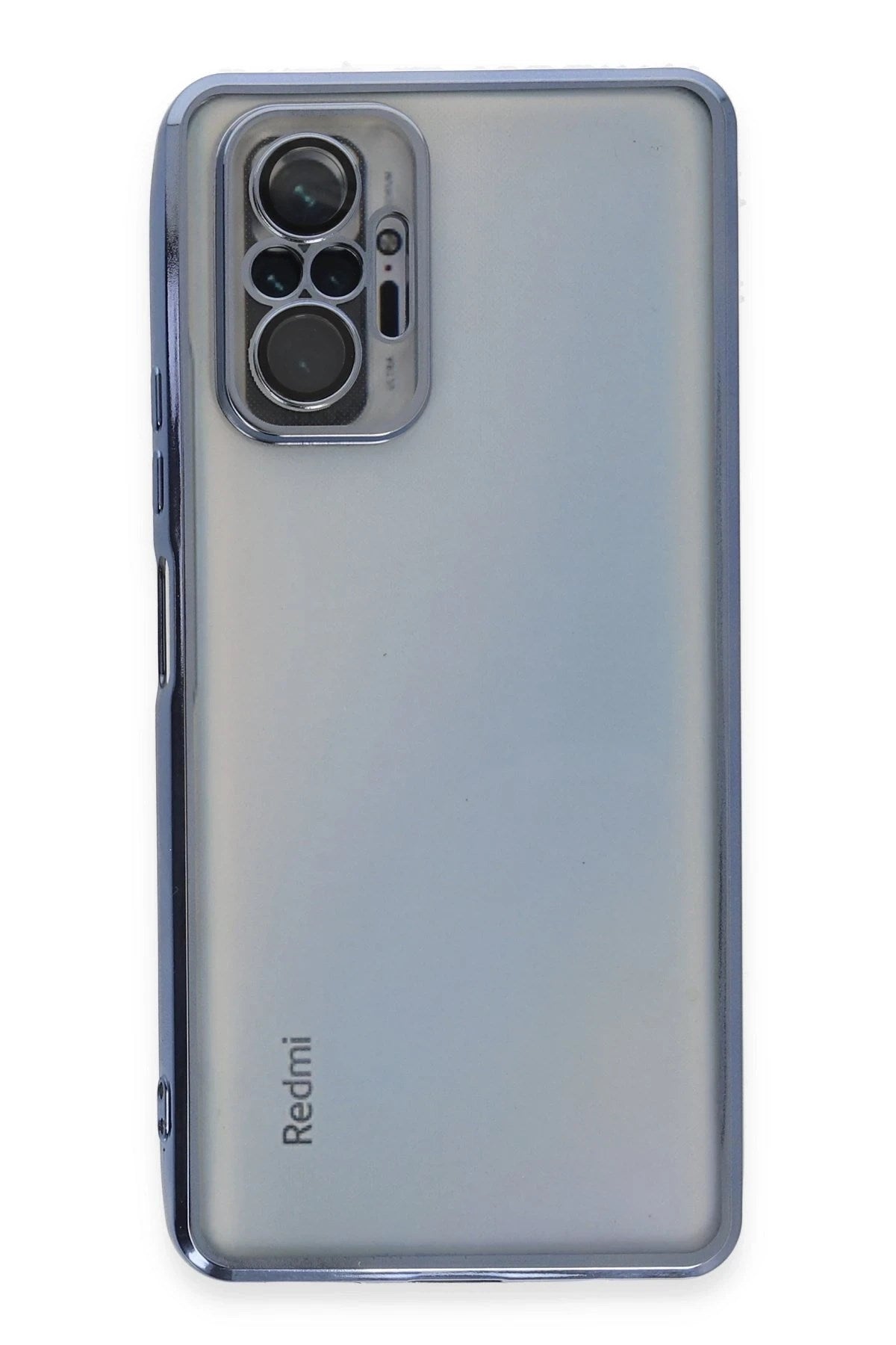 Mey İthalat® Redmi Note 10 Pro Kılıf Lensli Silikon - Açık Mavi