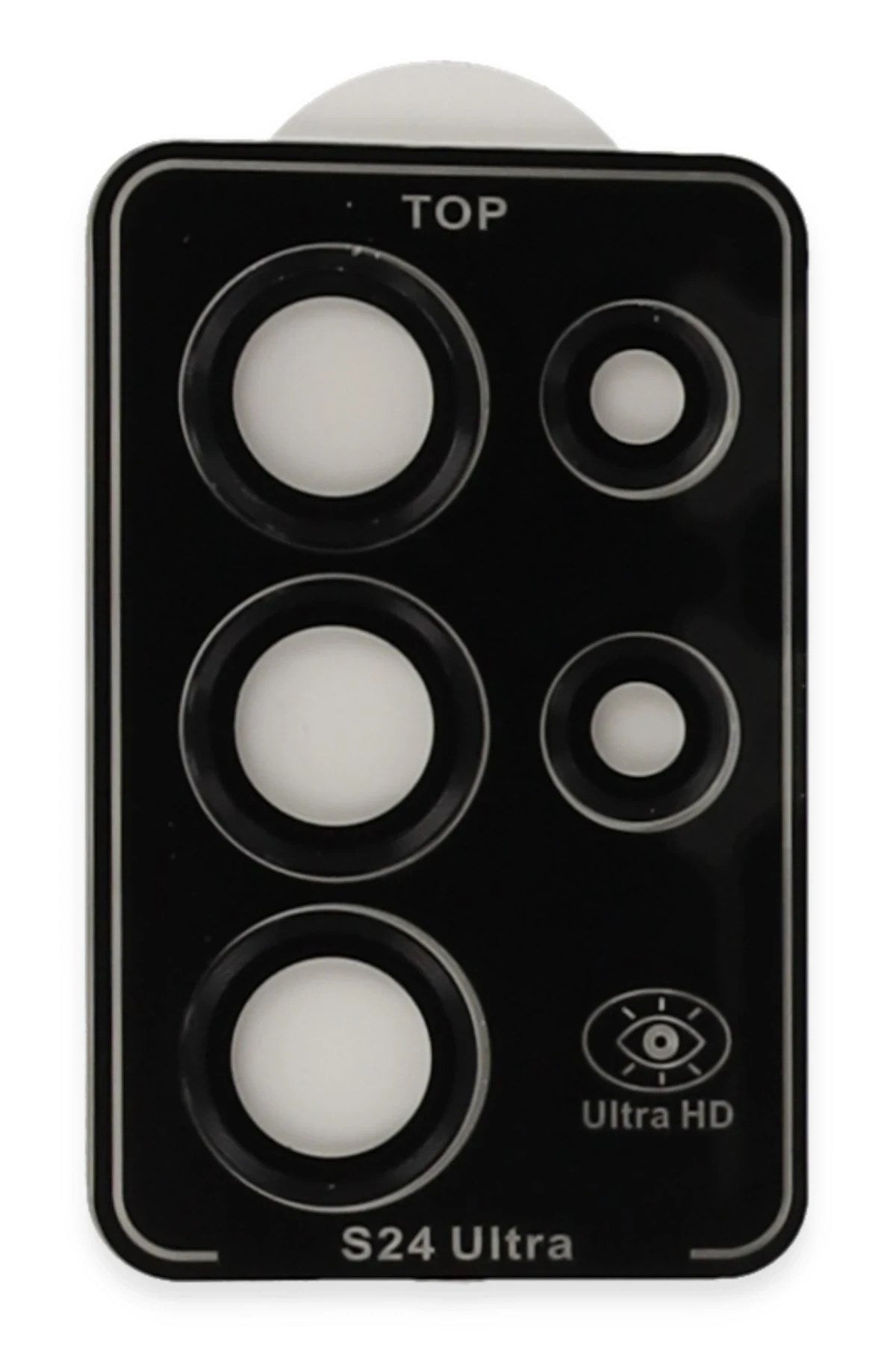 Mey İthalat® Samsung Galaxy S24 Ultra PVD Metal Kamera Lens - Siyah