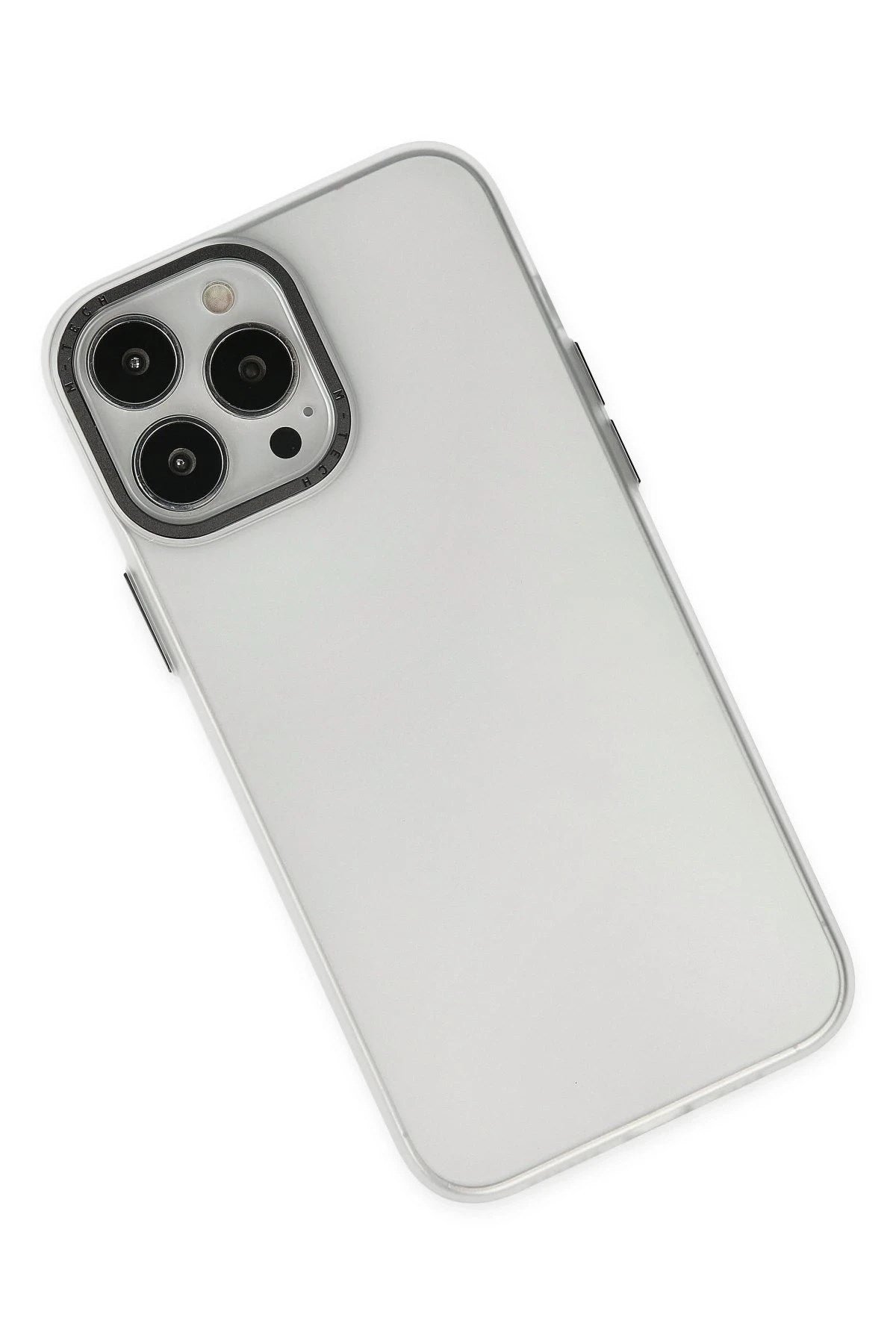 Mey İthalat® iPhone 14 Pro Kılıf Modos Metal Kapak - Şeffaf
