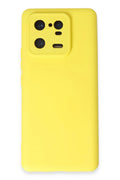 Mey İthalat® Mi 13 Pro Kılıf Nano içi Kadife Silikon - Sarı
