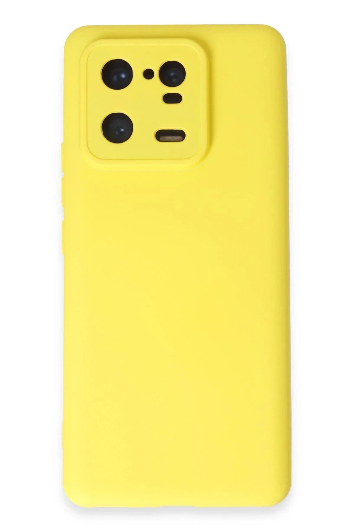 Mey İthalat® Mi 13 Pro Kılıf Nano içi Kadife Silikon - Sarı