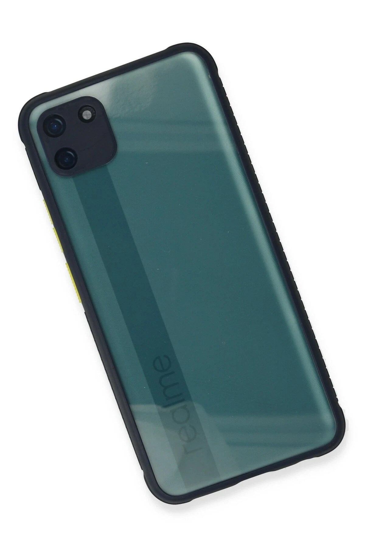 Mey İthalat® Realme C11 Kılıf Miami Şeffaf Silikon - Lacivert