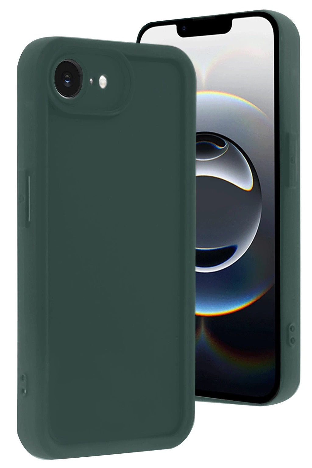 Mey İthalat® iPhone 16E Kılıf Viera Silikon - Koyu Yeşil
