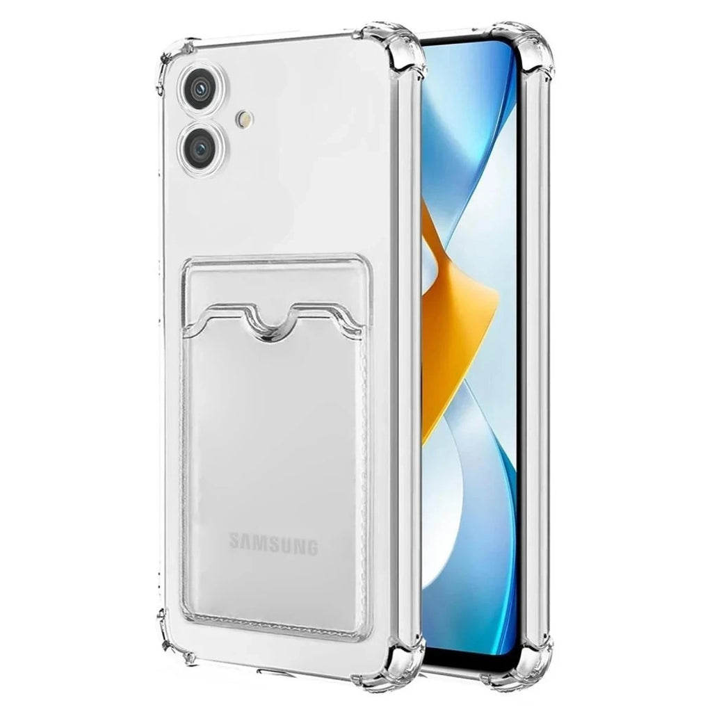 Mey İthalat® Samsung Galaxy A05 Kılıf Kart Şeffaf Silikon - Şeffaf